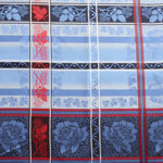 Eufemia silkeskjerf blått & rødt