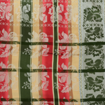 Gabriella silkeskjerf gult, rødt & grønt