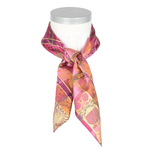 Mimmi Silkeskjerf rosa, gul