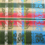 Gabriella silkeskjerf lysblå, gul, rød