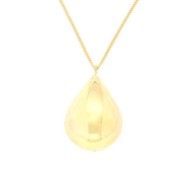 Forgylt sølv anheng dråpe med kjede 50+5cm