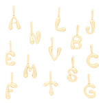 Gull halssmykke glatt bokstav 8mm