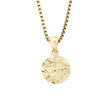 Gull anheng Caia 375 rund mønstret plate 10mm