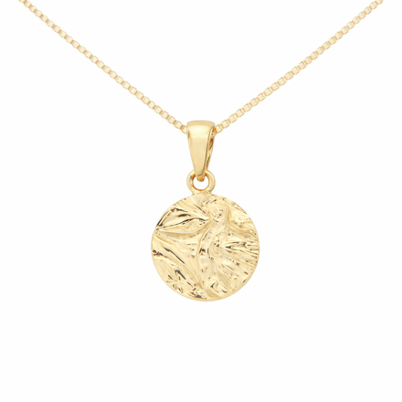 Gull anheng Caia 375 rund mønstret plate 10mm