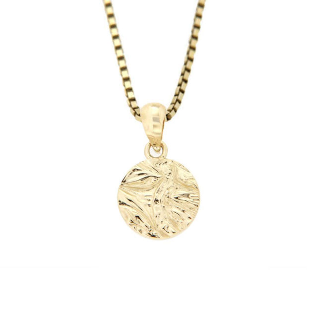 Gull anheng Caia 375 rund mønstret plate 10mm