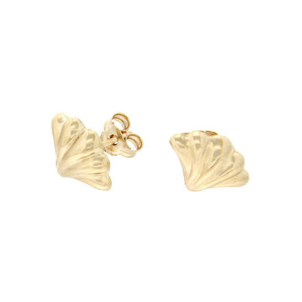 CAIA 375 gull øredobber double leaves