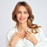 Sif Jakobs forgylt sølv øredobber Cristallo Piccolo med Cubic Zirconia