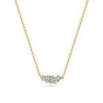 Sif Jakobs forgylt sølv halssmykke Cristallo Piccolo med Cubic Zirconia
