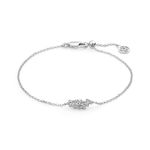 Sif Jakobs rhodinert sølv armbånd Cristallo med Cubic Zirconia