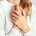 Sif Jakobs forgylt sølv armbånd Cristallo med Cubic Zirconia