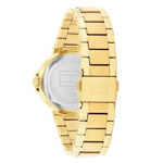 Tommy Hilfiger dameur stål & gull 34mm 5 ATM rosa skive, lenke