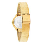 Tommy Hilfiger dameur gullfarget stål 26mm 3 ATM svart skive