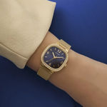 Guess dameur 32mm forgylt mesh lenke blå skive 30M 