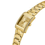 Guess Ladies Dress stål & gull 27mm 3 ATM forgylt skive