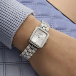 Guess Ladies Bejeweled stål 22mm 10 ATM sølvfarget skive