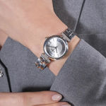 Guess Ladies Dress stål 28mm 3 ATM sølvfarget skive