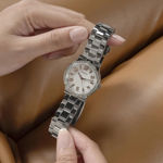 Guess dameur Work Life stål 32mm 30M, hvit skive