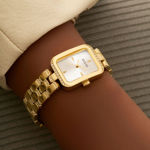 Guess Ladies Bejeweled stål & gull  22mm 10 ATM sølvfarget skive