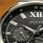 Guess Mens Dress stål  44mm 5 ATM svart skive