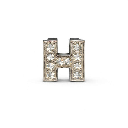 Bokstav charm sølv H