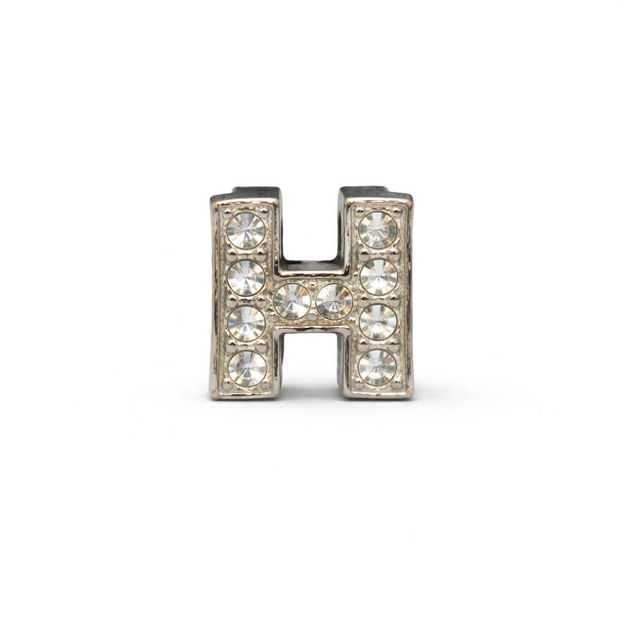Bokstav charm sølv H