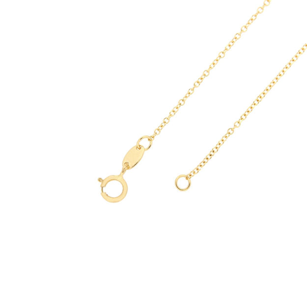 Gull kjede 585 1,2 mm slipt Anker 70cm