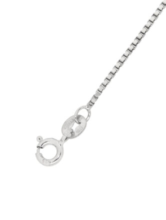 Hvitt gull 585 kjede Venezia 1,3mm 50cm