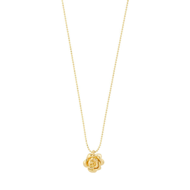 JOYCE recycled rose necklace gold-plated