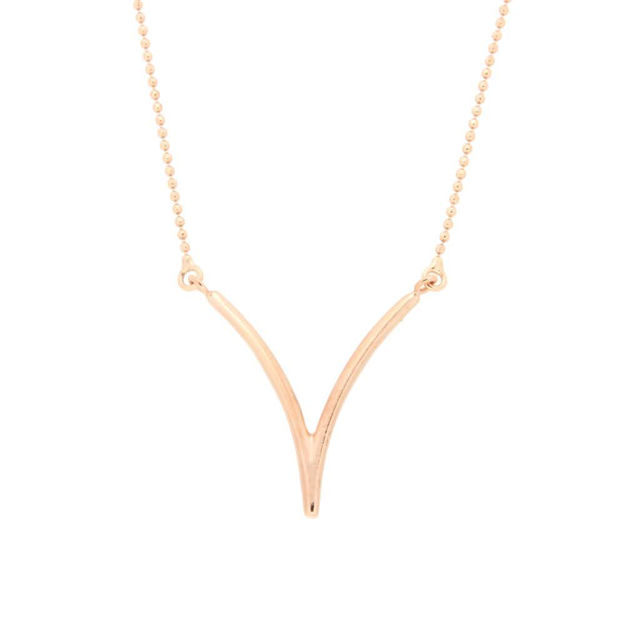 Rosé sølv collie V 2mm 40+5cm