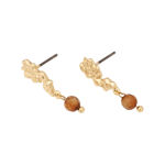 Cat pendant ear g/brown