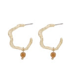 Cat pendant oval ear g/brown