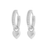 Cute crystal pendant ear s/clear