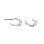 Kitty small crystal oval ear s/clear