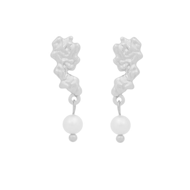 Cat pendant ear s/white