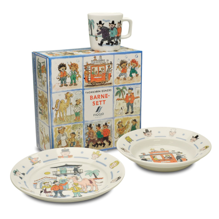 Porselensett 3 deler Kardemommeby