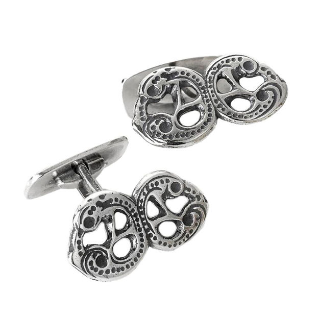 Espeland Romerike mansjettknapper oksidert sølv