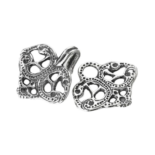 Espeland Romerike capehekte oksidert sølv