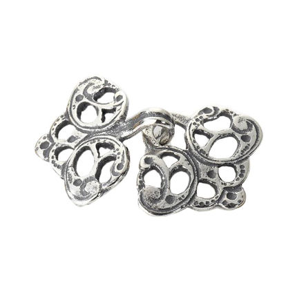 Espeland Romerike hekter oksidert sølv