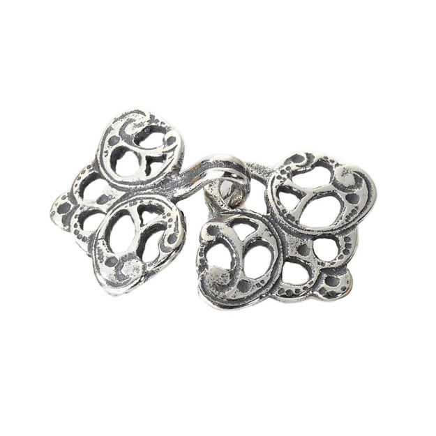 Espeland Romerike hekter oksidert sølv