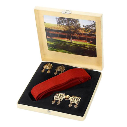 Espeland Romerike startpakke belte forgylt sølv