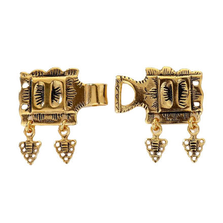 Espeland Romerike beltelås forgylt sølv med stort øsken