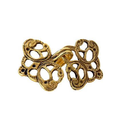 Espeland Romerike hekter forgylt sølv