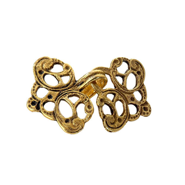 Espeland Romerike hekter forgylt sølv