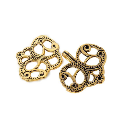 Espeland Romerike capehekte forgylt sølv