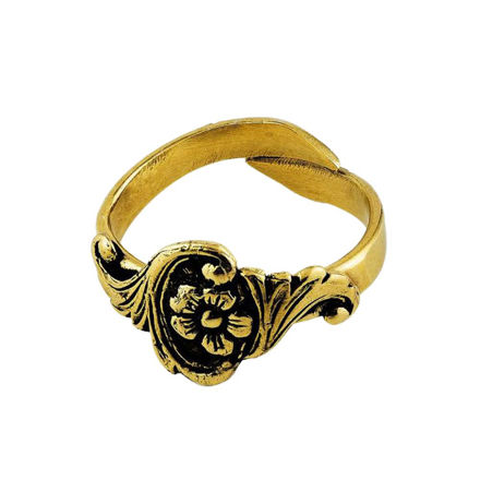 Espeland Løken bunadsring forgylt sølv