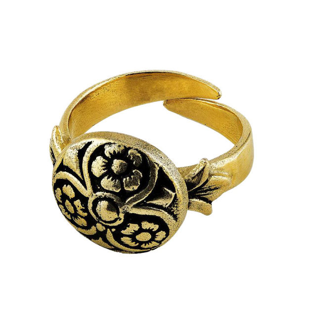 Espeland Løken bunadsring forgylt sølv