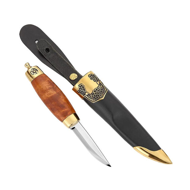 Espeland Løken bunadskniv dame forgylt sølv