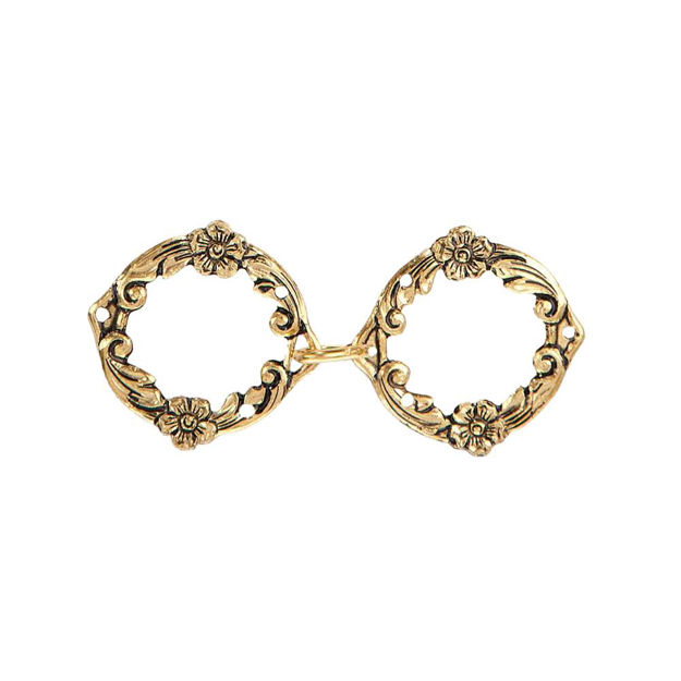 Espeland Løken capespenne forgylt sølv