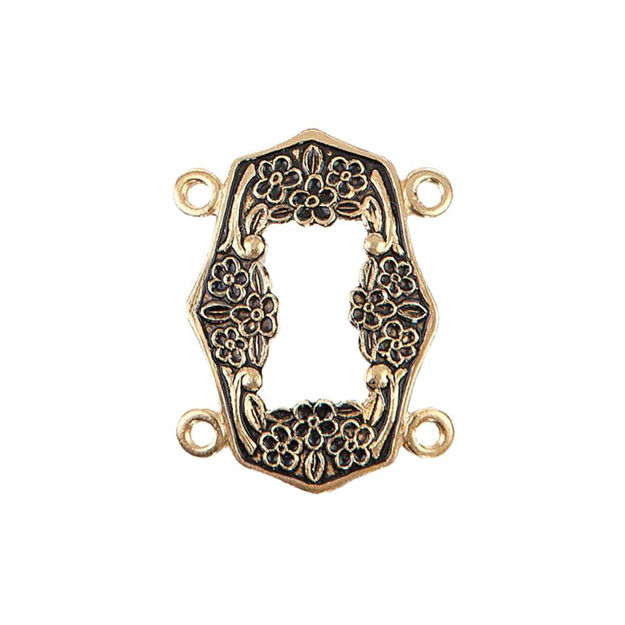 Espeland Løken støl for skinnbelte forgylt sølv