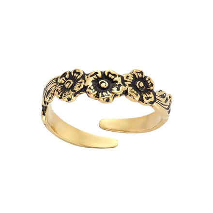 Espeland Løken bunadsring forgylt sølv